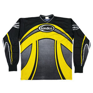 SONDICO Padded Goalkeeper Goalie Jersey Mens Large Black‎ Yellow